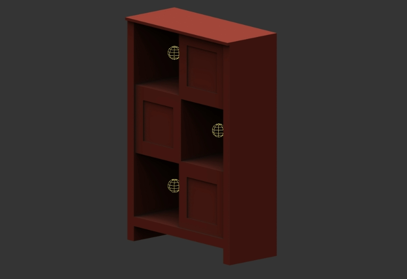 3d wooden cabinet
