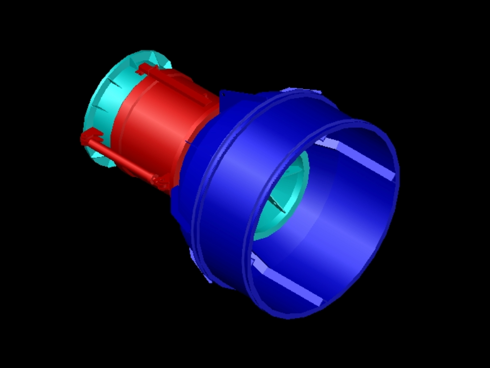Howell-Bunger-Ventil in 3D
