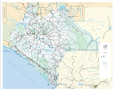 Cartographie du Chiapas