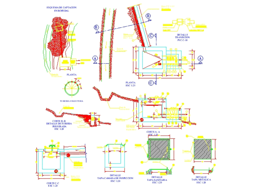 Captacion Subterranea Agua En Autocad Cad Kb Bibliocad My Xxx Hot Girl 1035