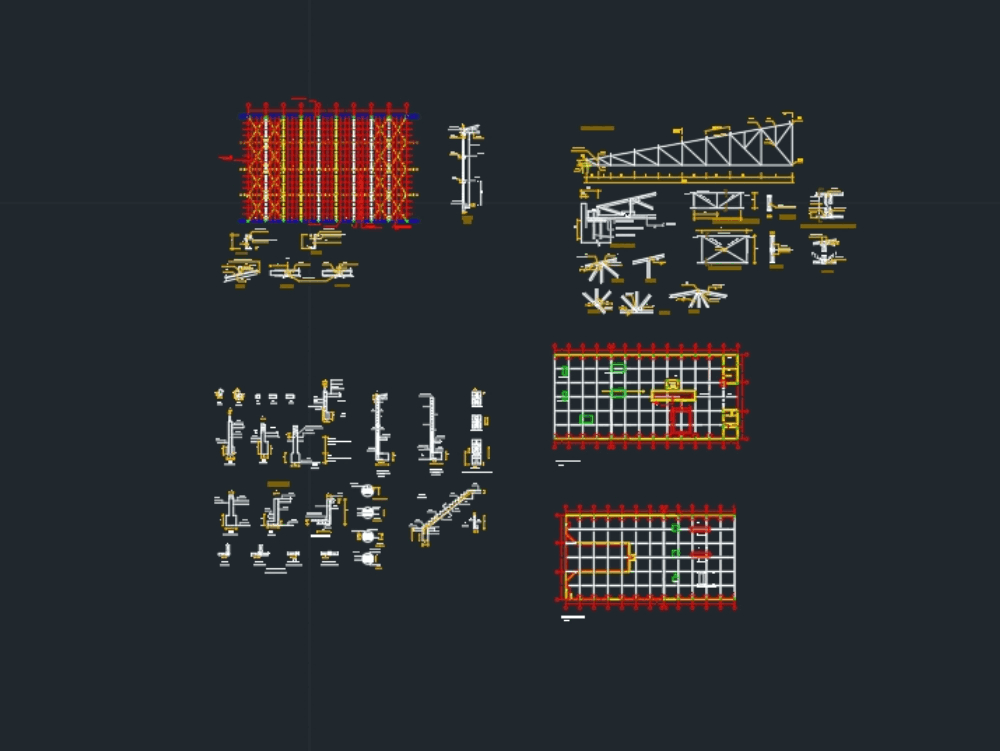 Steel details in AutoCAD | Download CAD free (202.49 KB) | Bibliocad