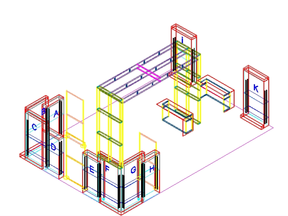 in 3d stehen