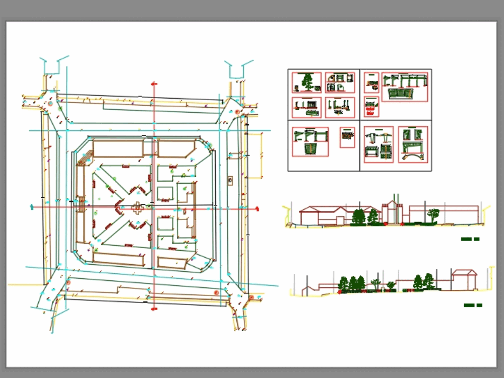 Design plaza in AutoCAD | Download CAD free (2.31 MB 