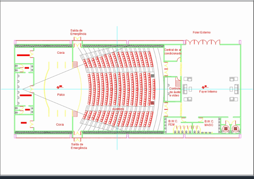 auditorium dwg autocad block bibliocad cad