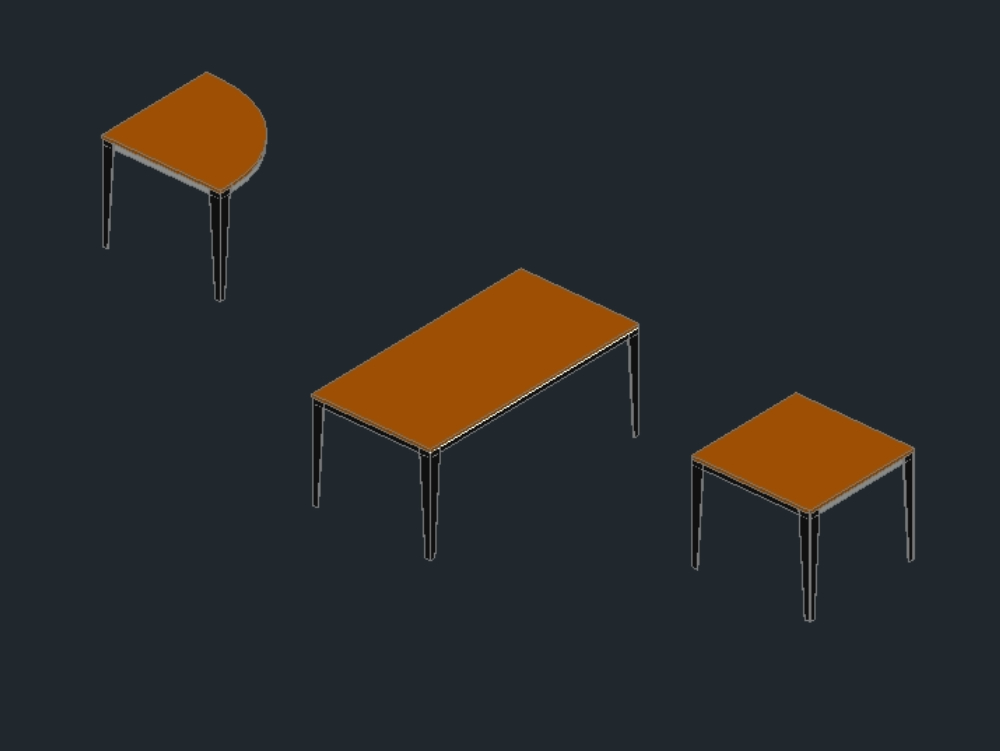 Modules for 3D meeting tables