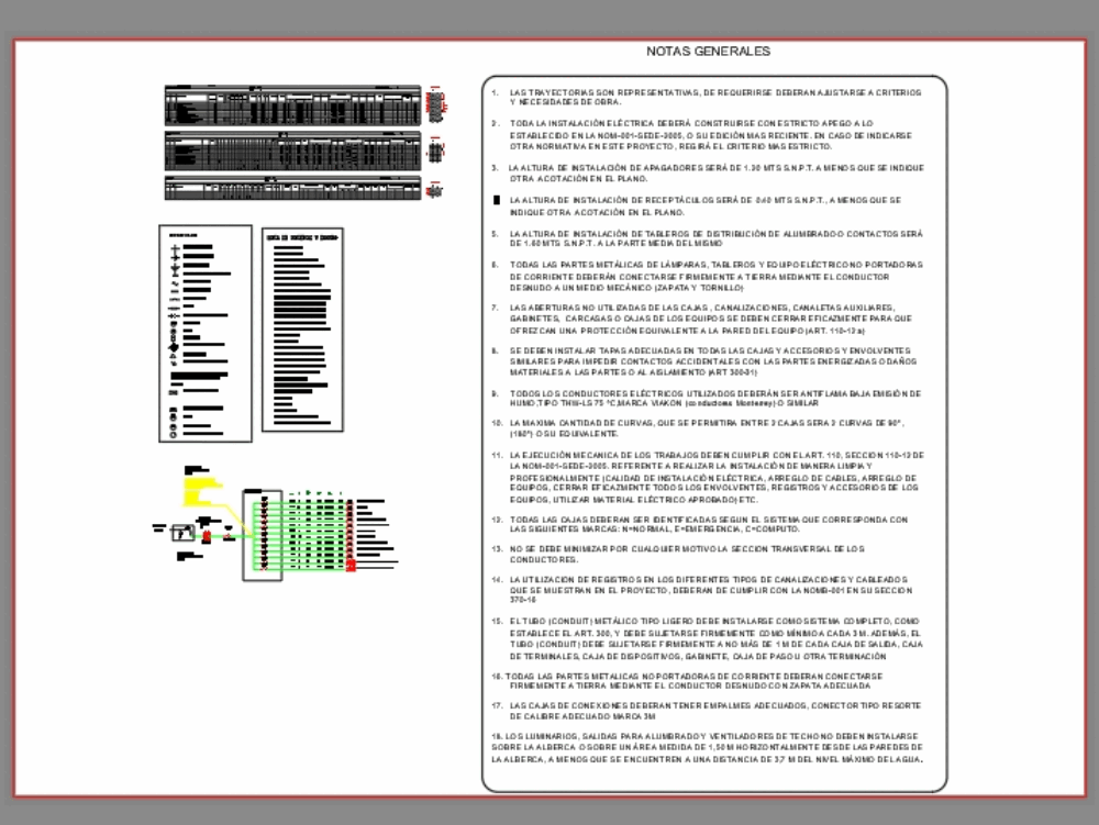 Electrical Load Table, Schematic