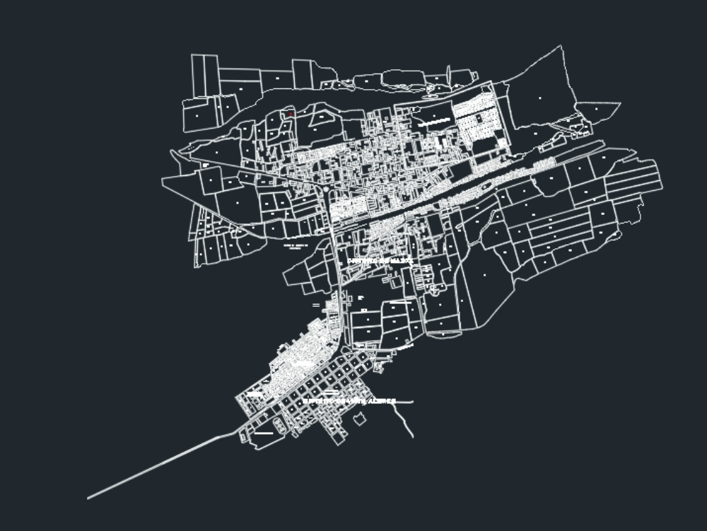 Karte der Stadt Nazca