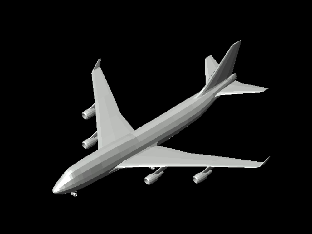 avião 3d