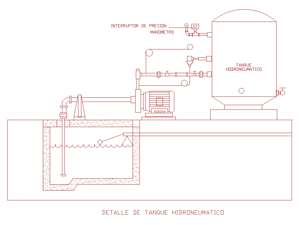 Hydropneumatic tank