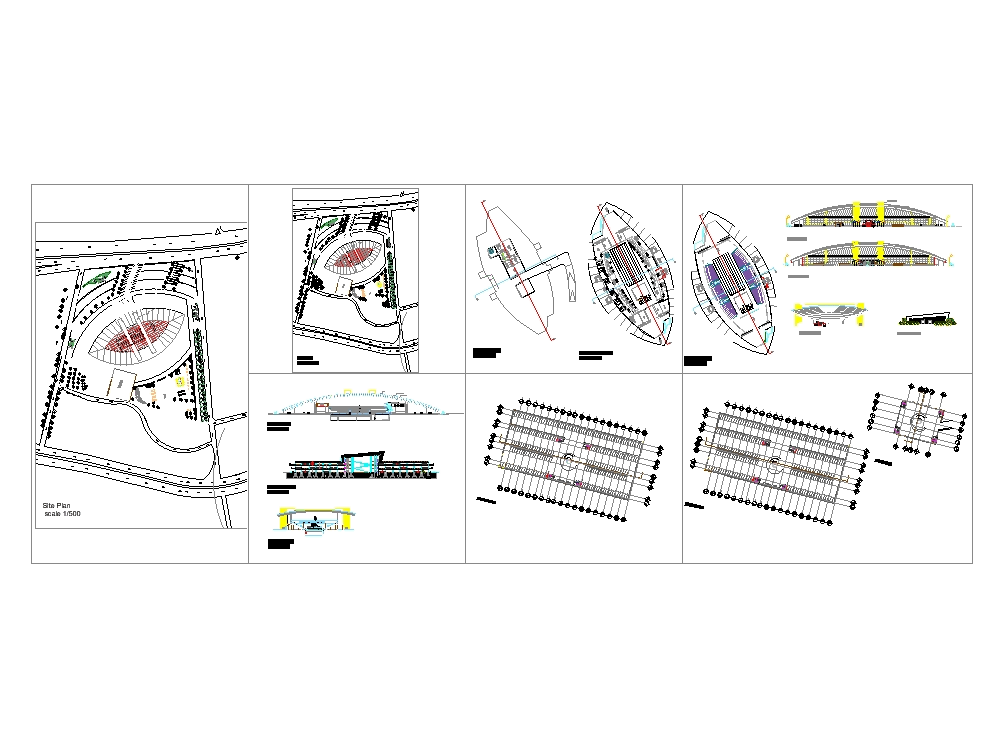 Olympic pool in AutoCAD | Download CAD free (5.39 MB) | Bibliocad