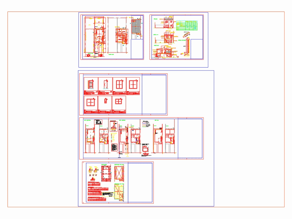 Einfamilienhaus in AutoCAD | Kostenlos CAD herunterladen (470.39 KB