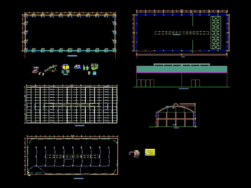 Commercial warehouse in AutoCAD Download CAD free 328 