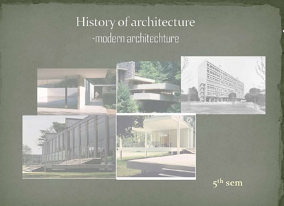 Architecture d'histoire moderne