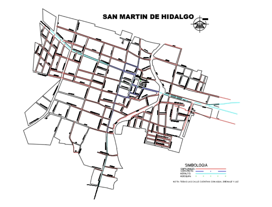 Plano de San Martin de Hidalgo; Jalisco