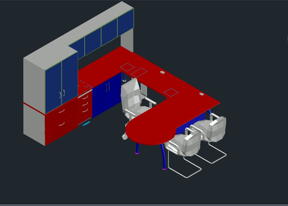 Mueble ejecutivo  3D