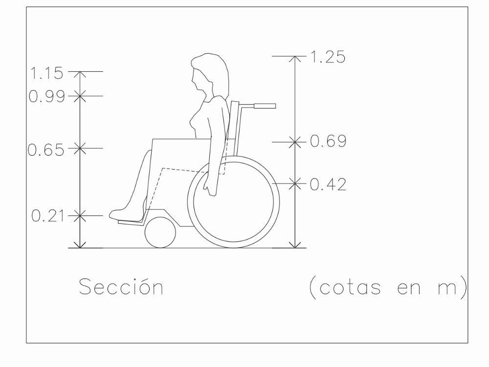 Discapacitada en vista 2D