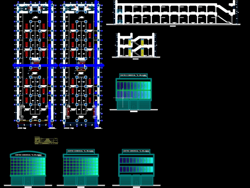 Centro Comercial Em Autocad Baixar Cad Grátis 334 58 Kb Bibliocad