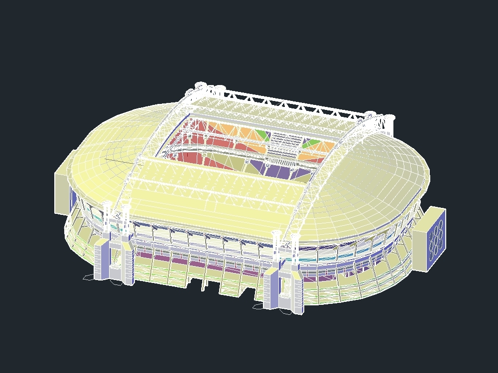 Amsterdã Arena Estádio 3D