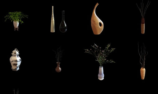 3D-Gläser und dekorative Vasen 10