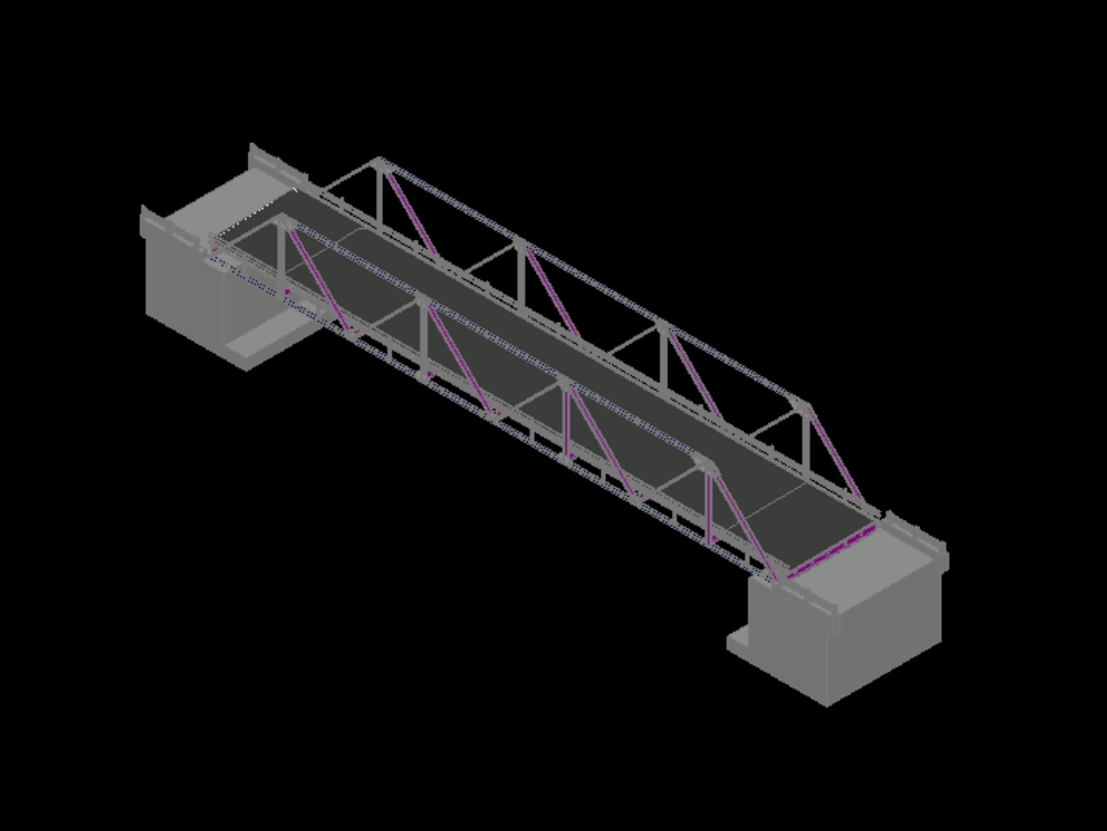 Vehicular bridge in 3d
