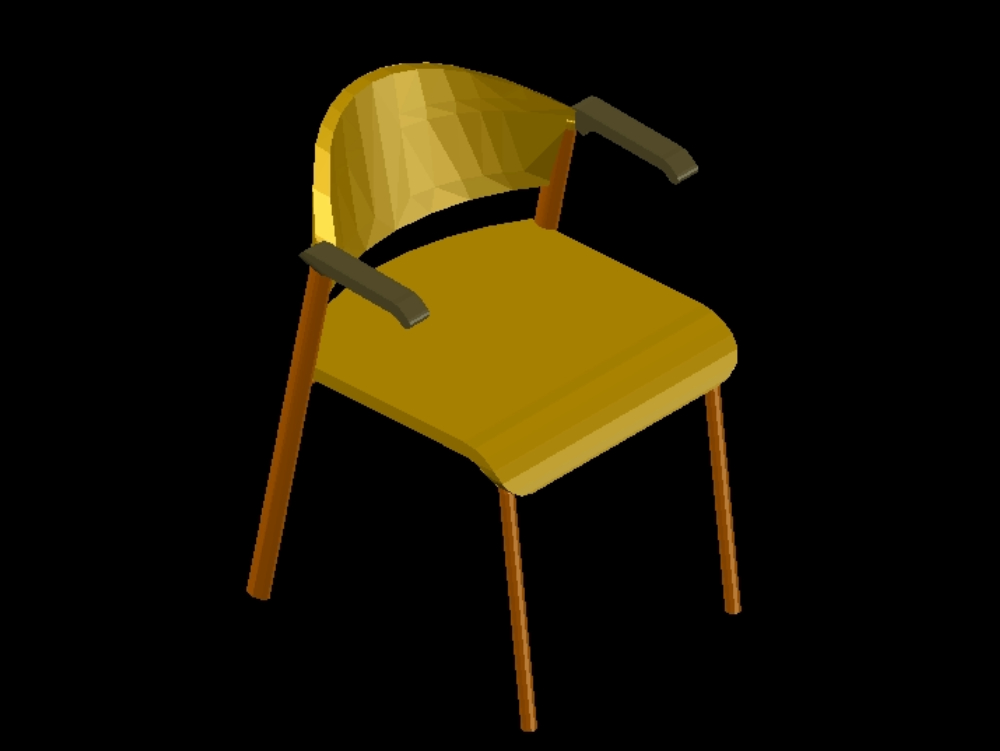 Stuhl in 3D.