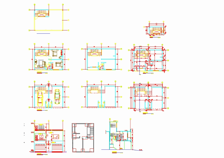 Small apartment in AutoCAD | Download CAD free (510.11 KB) | Bibliocad