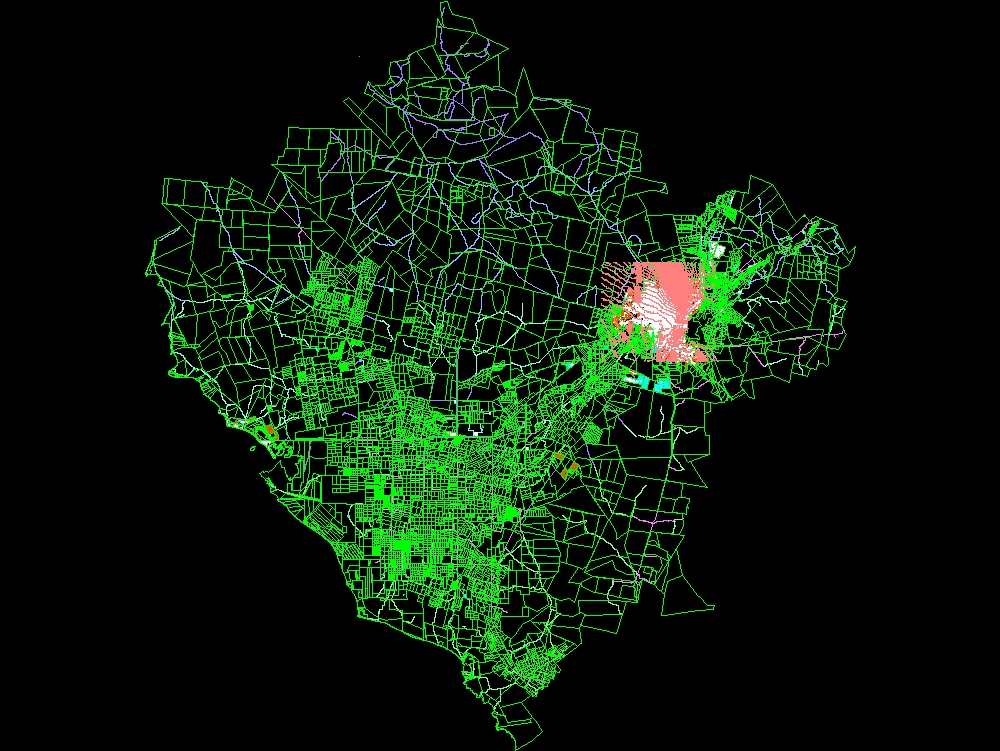 Mapa da cidade de hermosillo sonora méxico