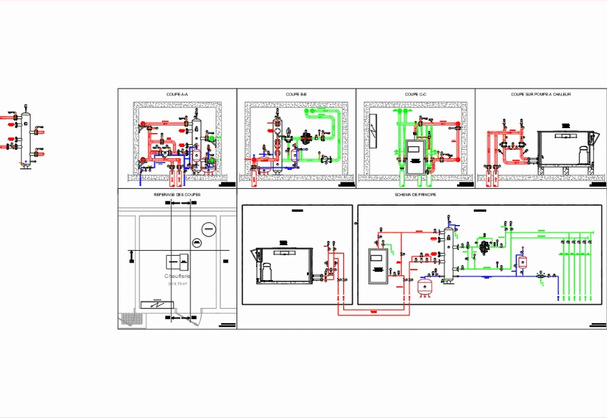 Heating in AutoCAD | CAD download (599.62 KB) | Bibliocad heat flow diagram 