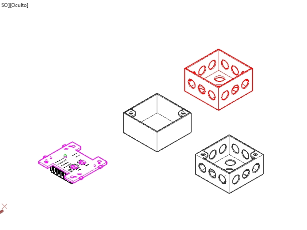 Isometric of a 3d control module
