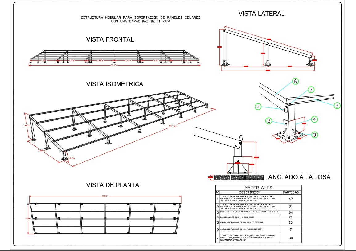 Modular Structure 11 kWp Solar Panel