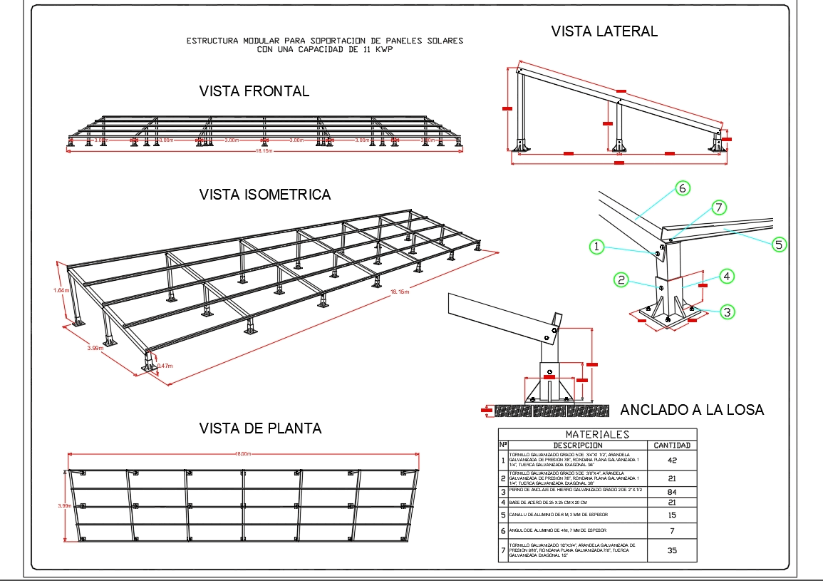 Estructura modular para paneles solares 11 kwp (1.11 MB ... solar energy wiring diagram 