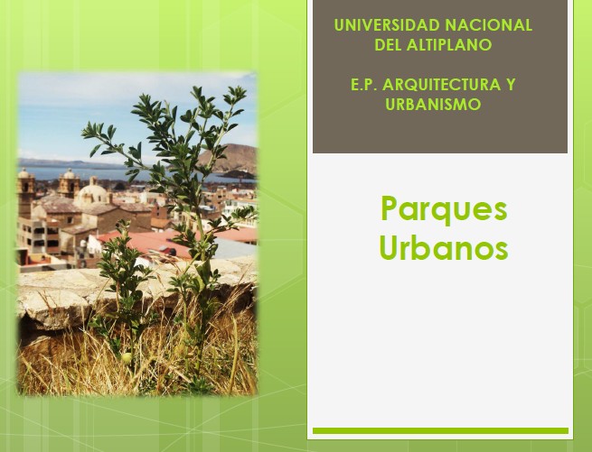 Urban Parks and Industrial Parks - monograph