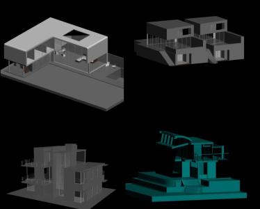 3D modelliert Gebäude