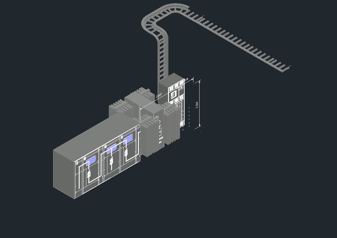 Sous-station électrique 3D