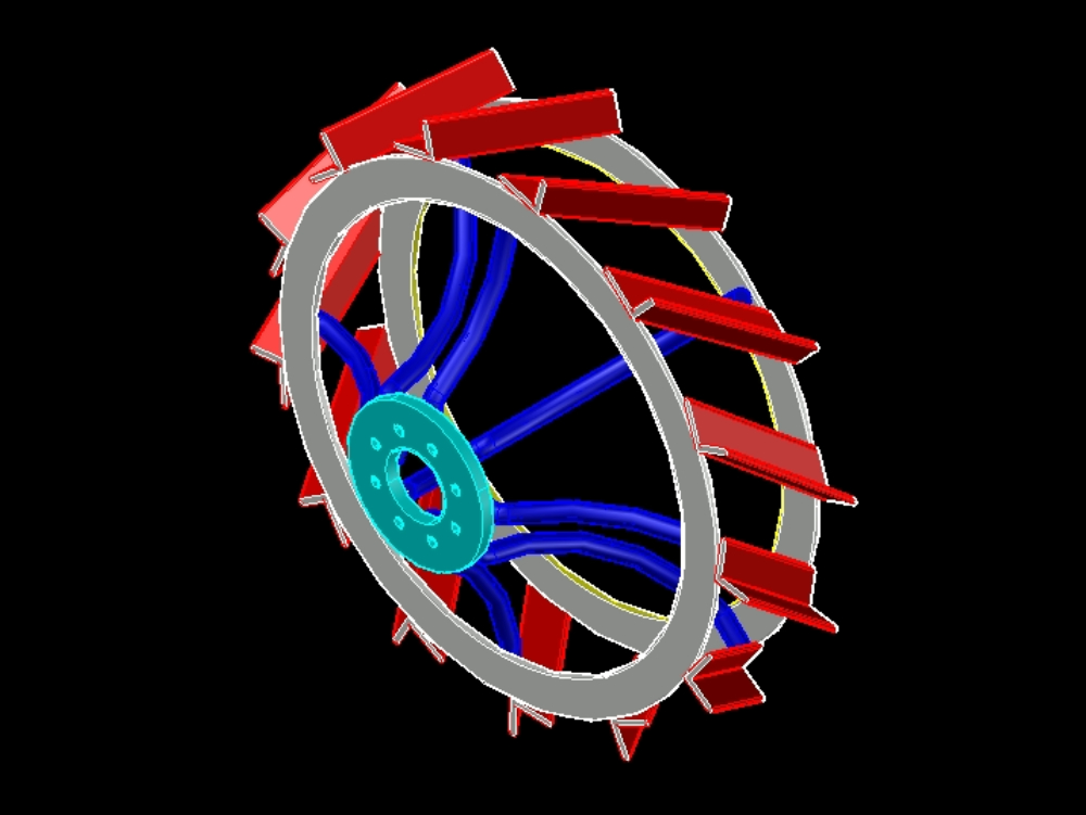 roue antidérapante 3d