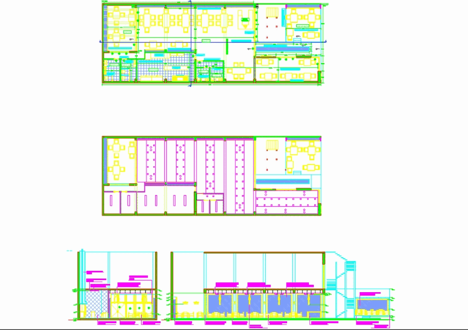 Restaurant in AutoCAD CAD download (534.69 KB) Bibliocad