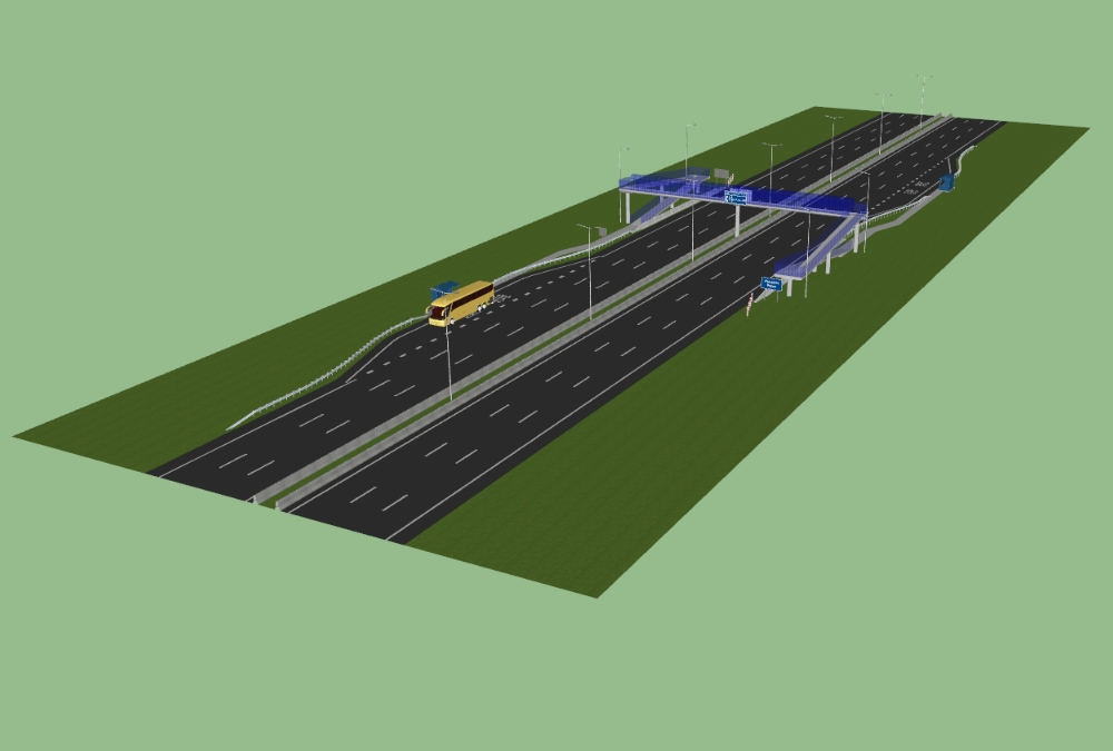 Chile Road Footbridge 3D