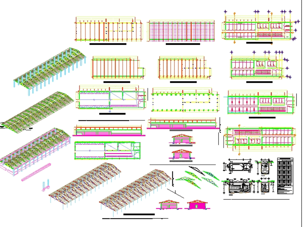 Farm shed for swine in AutoCAD | CAD download (1.28 MB ...