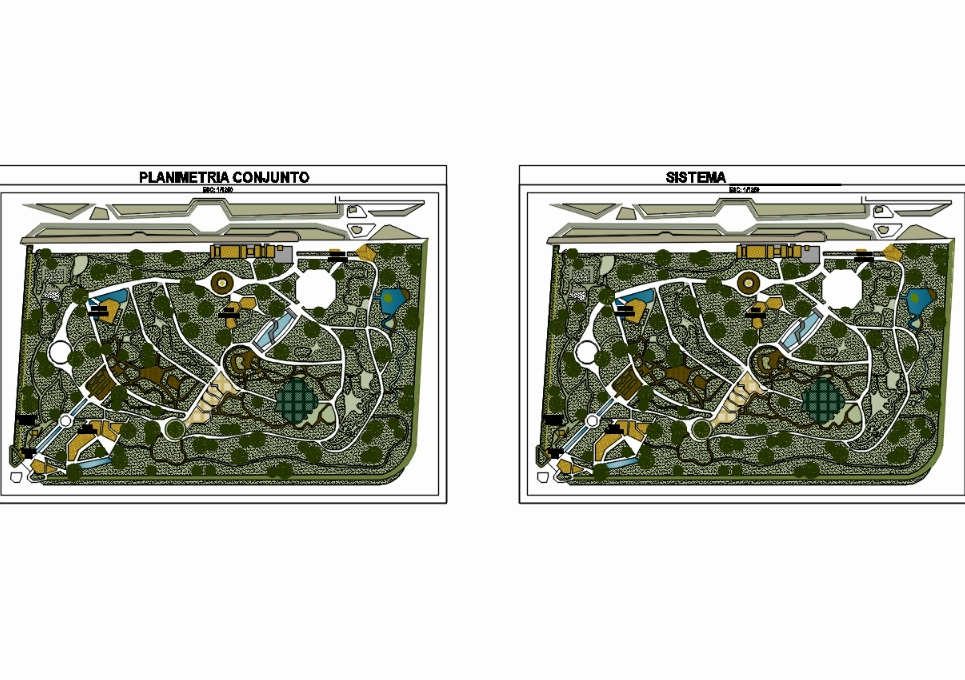 Plan du jardin botanique