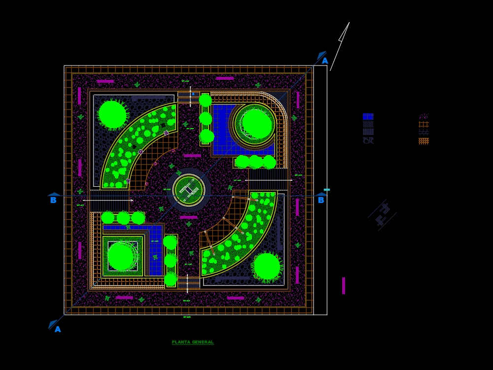 plaza bibliocad autocad cad dwg