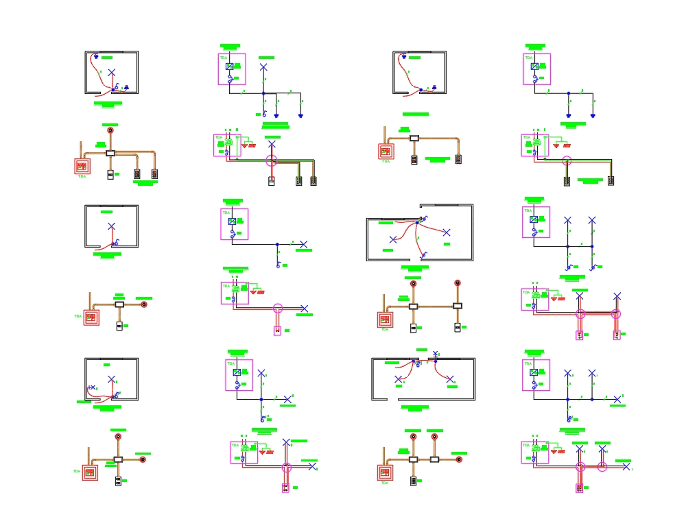 Electrical circuit diagram in AutoCAD | CAD (94.73 KB  