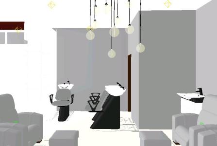 Simple Salon In 3ds Download Cad Free 19 31 Mb Bibliocad