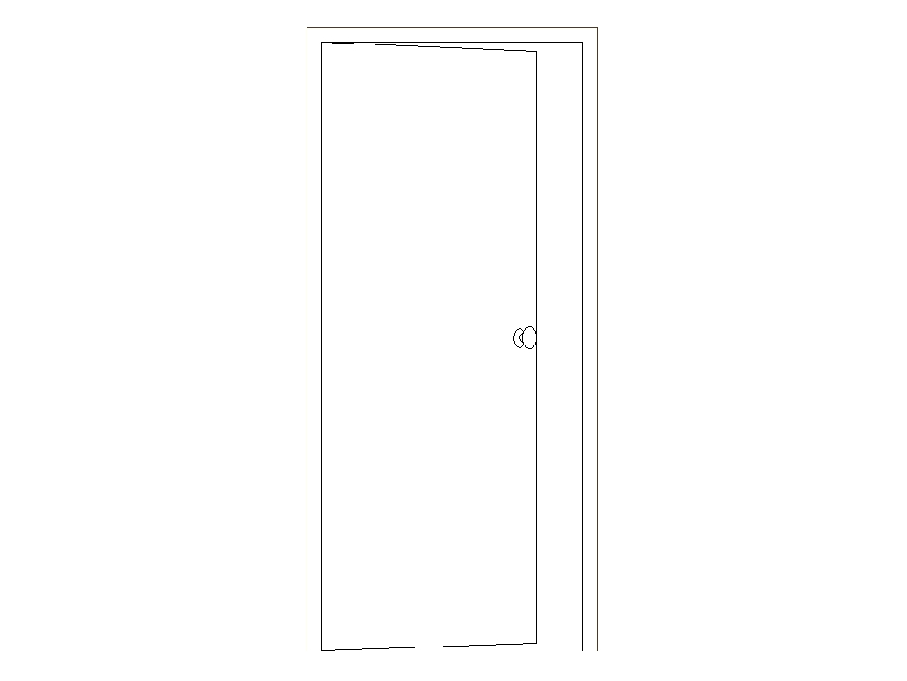 90 cm große Tür