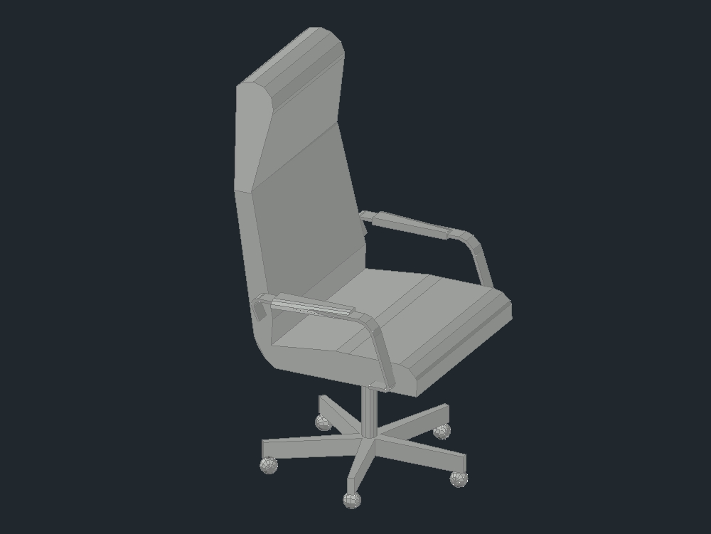 3d desk chair