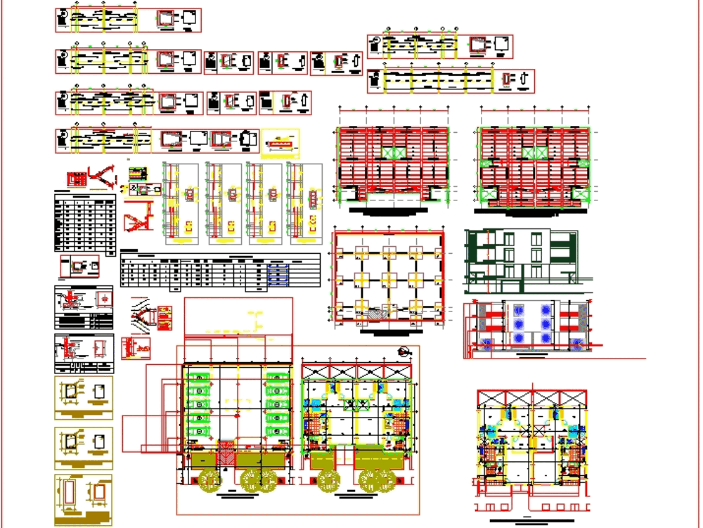 Plano estrcutural edificio de 4 pisos (1.51 MB) | Bibliocad