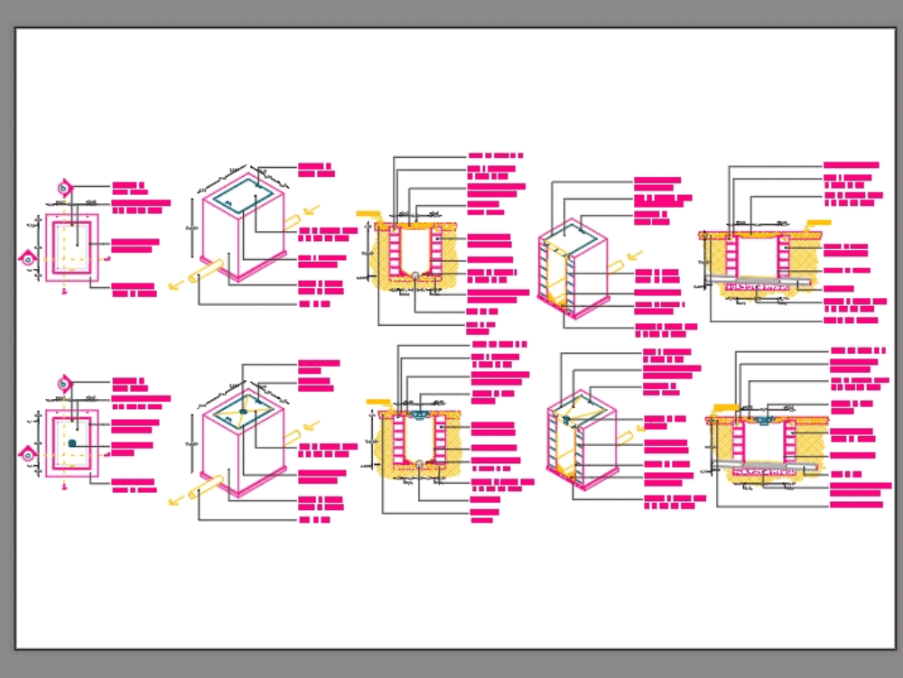 Registro Sanitario Tipo Y Coladera En Autocad Cad Kb Bibliocad