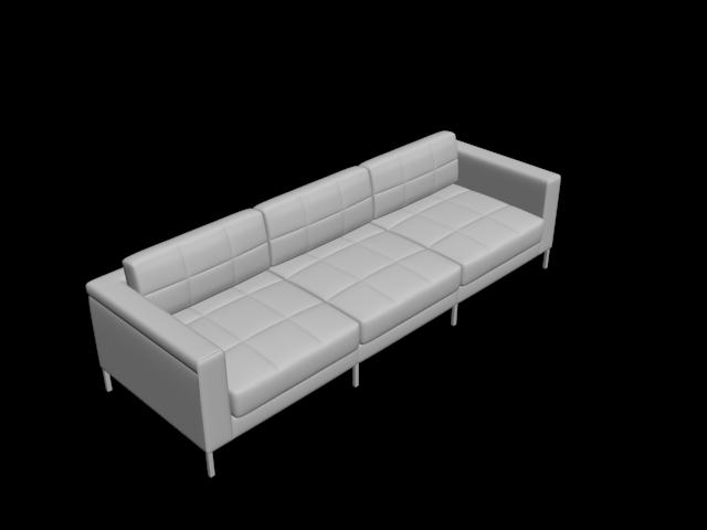 Sofa moderno en 3D Max