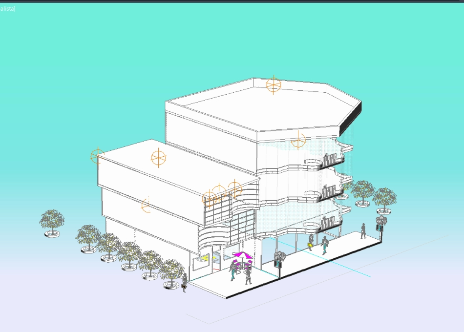Santo Domingo-Gebäude - 3D-Kunst