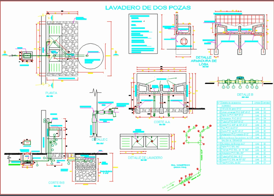  Laundry  room  2 pools in AutoCAD CAD  download 854 77 KB 