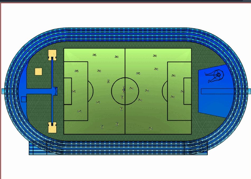 Soccer field in AutoCAD | Download CAD free (50.45 KB ... electrical plan design pictures 